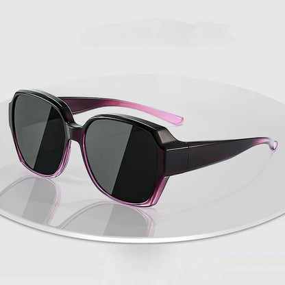 Fashion Round Polarized Sunglasses Cover Over