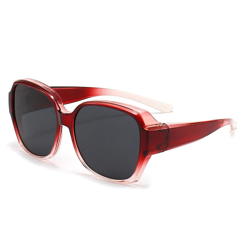 Fashion Round Polarized Sunglasses Cover Over