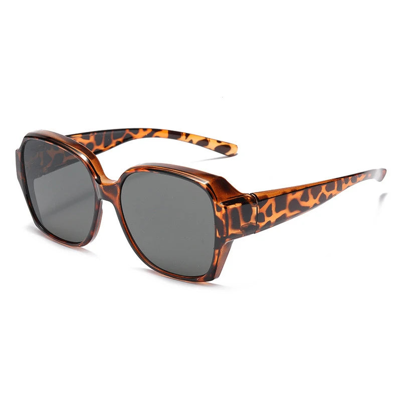Fashion Round Polarized Sunglasses Cover Over